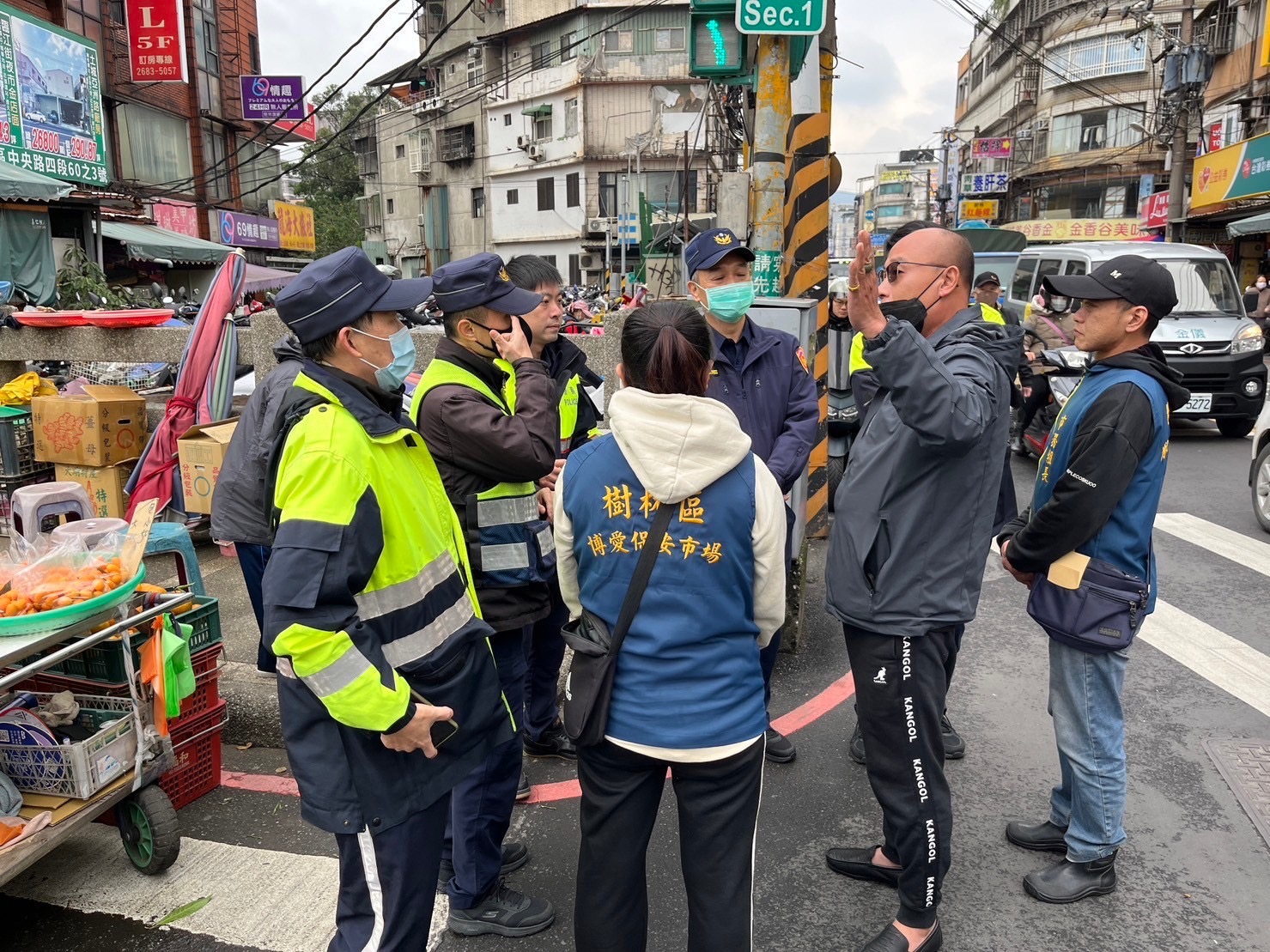 因應春節期間交通疏運 樹林警會同相關單位辦理現地會勘